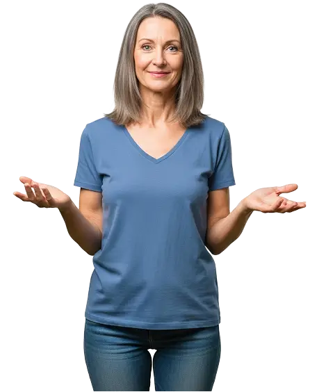 Happy woman with mental clarity